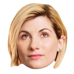 Star Cutouts Ltd SM292 Official Star Cutouts Fun Cardboard Face Jodie Whittaker (13th, Doctor Mask