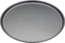 MasterClass Crusty Bake Non-Stick Pizza Tray for Regular and Pizza Oven, 32cm,