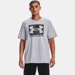 Haut à manches courtes Under Armour ABC Camo Boxed Logo pour homme Mod Gris Light Heather / Noir 3XL