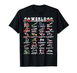 Open Wheel Racing World Circuits Race Tracks T-Shirt