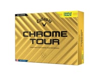 Callaway Golf Ball CHROME TOUR YLW 24 TRIPLE TRACK 1 Dozen 4 Piece Type