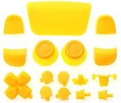 Ensemble complet de boutons de joysticks Dpad R1 L1 R2 L2 Boutons ABXY pour manette PS5 BDM-010 (jaune)