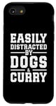 Coque pour iPhone SE (2020) / 7 / 8 Facilement distrait par les chiens et le curry