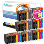 Lot de 40 cartouches jet d'encre type Jumao compatibles pour Canon PIXMA MG5250 +Fluo offert