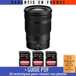 Nikon Z 24-120mm F4 S + 3 SanDisk 128GB Extreme PRO UHS-II SDXC 300 MB/s + Guide PDF '20 TECHNIQUES POUR RÉUSSIR VOS PHOTOS