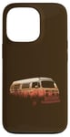 Coque pour iPhone 13 Pro Van Silhouette Coucher de soleil orange