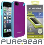 PUREGEAR SLIM SHELL CASE COVER + SCREEN PROTECTOR FOR iPHONE 5 5s SE (2016)