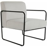 Fijalo - fauteuil fer polyester 64X74X79 blanc fer polyester Matériau Couleur multicolore Famille fauteuils et fauteuils Détails