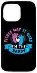 Coque pour iPhone 14 Pro Max Eeither Way It Goes I'm The Daddy Tenue de révélation du sexe pour bébé