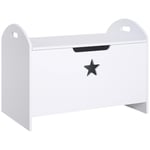 Wooden Kids Toy Box Storage Organizer Bedroom Chest Bench White