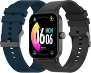 Rainbow Lite - Montre Connectée Homme 1.83" - Appel Bluetooth/Sans Fil & Capteurs Santé - Modes Sport Avec Coaching - 2 Bracelets Gomme - Légère & Étanche - Android/Ios[Con080884]