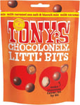 Tony's Chocolonely Littl' Bits Milk Cara Sea Salt & Biscuit 100g-8 Pack