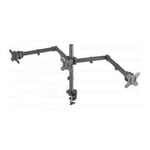 Manhattan TV & Monitor Mount Desk Double-Link Arms 3 screens Screen Sizes: 10...