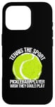 Coque pour iPhone 16 Pro Tennis Le joueur de pickleball sportif souhaite pouvoir jouer