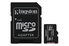 Kingston Canvas Select Plus - flash-minneskort - 64 GB - mikroSDXC UHS-I