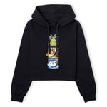 Pokemon Generation 4 Intro Women's Cropped Hoodie - Black - XS