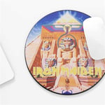 Tapis de souris gaming Iron Maiden pour PC - Format disque Vynile Powerslave