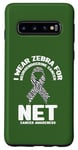 Coque pour Galaxy S10 NET T-shirt contre le cancer – Zèbre pour la sensibilisation aux néo-endocrines