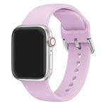 Apple Watch Series 5 40mm silikoninen kellonauha - Vaaleanvioletti Violetti