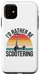 iPhone 11 Scooter Electric Retro Vintage Street Stunt E-Scooter Tricks Case