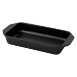 Chasseur Cast Iron Matt Black Roasting Dish 26 x 13 x 4cm