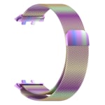 Bracelet pour Oppo Watch 3 Pro Acier Inoxydable Milanais Magnétique multicolore