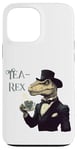 Coque pour iPhone 13 Pro Max Tea-Rex Meme Funny T Rex avec tasse