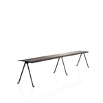 Magis - Officina Bench Grey Anthracite frame/Natural beech seat 200 cm - Bänkar - Ronan & Erwan Bouroullec - Träfärgad - Metall/Trä