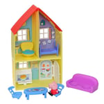 Peppa Pig La maison familiale de Peppa, Jouet pour enfants d'âge préscolaire, comprenant une figurine et 6 accessoires, dès 3 ans