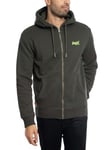 SuperdryEssential Logo Zip Hoodie - Dark Grey Green