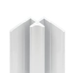 Profilé d'angle intérieur pour panneaux muraux Schulte DécoDesign, blanc