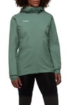 Mammut Veste hardshell pour femme, de la série Alto, XL, verte, veste à capuche, veste fonctionnelle, en technologie DRY 2 L, Jade foncée., XL