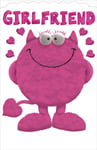 Girlfriend Valentines Day Card Love Monster Wobbly Eyes Valentine Cards