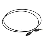 1m 3ft Toslink to  Plug 3.5mm Digital Optical SPDIF Audio Cable Gold Plated B5X3