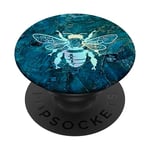 Rainbow Bee Honeybee Blue PopSockets Swappable PopGrip