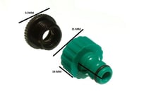 Quick fix snap fit garden tap to hose connector & reducer pack of 10