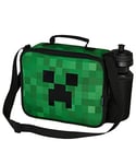 Minecraft Sac Isotherme Repas Enfant, Lunch Bag avec Gourde pour l'École ou les Voyages (Vert)