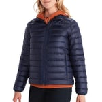 Marmot Femme Wm's Highlander Jacket, Veste chaude en duvet, manteau d'hiver isolé, doudoune respirante, veste d'extérieur légère et empaquetable, coupe-vent, Arctic Navy, M