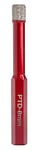 OX PTD-08 Spectrum Pro Dry Diamond Tile Drill, Red, 8 mm