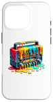 iPhone 16 Pro Dripping Paint Art Vintage Radio Antique Radios Case