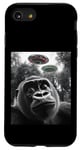 Coque pour iPhone SE (2020) / 7 / 8 Gorilla Selfie avec Alien OVNI pour hommes, femmes, garçons, filles, enfants