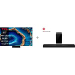 TCL C805 65" 4K QLED Mini-LED Google TV + TCL Q75H 5.1.2 Dolby Atmos Soundbar -tuotepaketti