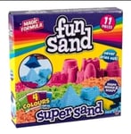 Fun Sand Super Sand Playset- 11 Pieces -Creative Toy- Arts &Craft – New