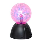 Global Gizmos 48929 5 Inch Mega Plasma Ball/Touch & Sound Activated/Multi-Coloured Lightning Display/Orb Night Light/USB Powered