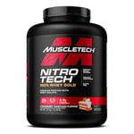 MuscleTech NitroTech 100% Whey Gold Protein Powder, Build Muscle Mass, Whey Isolate Protein Powder & Peptides, Protein Shake For Men & Women, 5.7g BCAA, 71 Servings, 2.27kg, Strawberry Shortcake