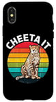 Coque pour iPhone X/XS Cheeta It Graphique Fast Cheetah Wildlife Runner