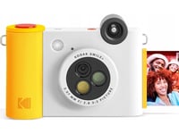 Kodak Digitalkamera Kodak Smile+ 2-I-1 Digitalkamera 5Mp / Instant + Bluetooth-Skriver For Zink-Telefon - Hvit