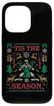 iPhone 13 Pro 'Tis the Season Deer Hunter Ugly Christmas Sweater Party Case