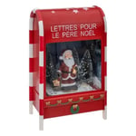 Décoration Lumineuse de Noël "Boîte aux lettres" 40cm Rouge