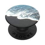 PopSockets PopGrip - Support et Grip pour Smartphone et Tablette avec Un Top Interchangeable - Black Sand Beach